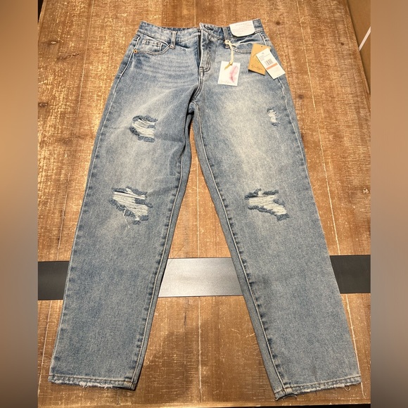 Jessica Simpson Spotlight High Rise Slim Straight Jeans - Picture 2 of 10